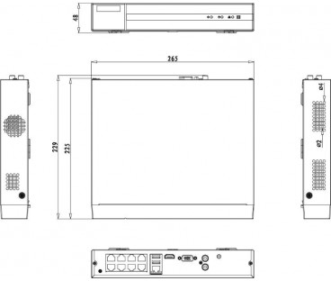Rejestrator IP Hilook NVR-108MH-D/8P(D) 8-kanałowy 5MP PoE