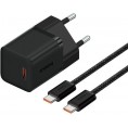 Ładowarka sieciowa Baseus GaN 5 Fast Charger Mini P10110902113-00 30 W USB-C PD 3.0 QC 3.0 + kabel