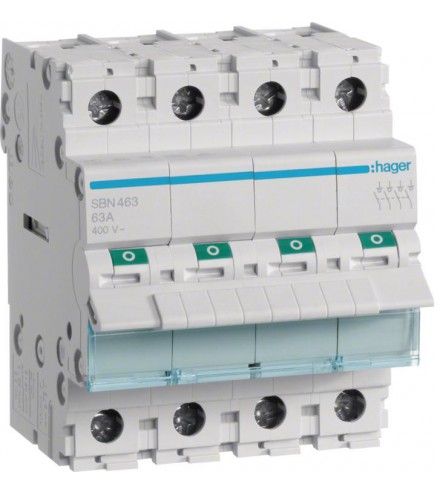 Modułowy rozłącznik izolacyjny 4P 63A 400VAC SBN463