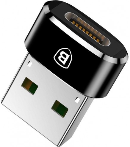 Adapter przejściówka OTG USB-C / USB-A Baseus Mini CAAOTG-01 czarna