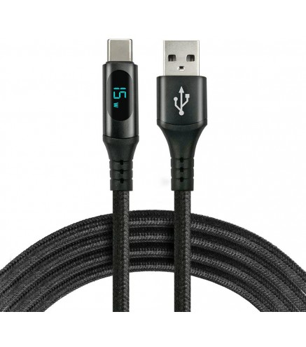KABEL USB-A / USB-C LCD everActive CBB-1CBL 100cm 3A