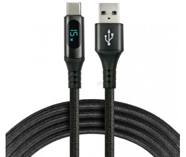 KABEL USB-A / USB-C LCD everActive CBB-2CBL 200cm 3A
