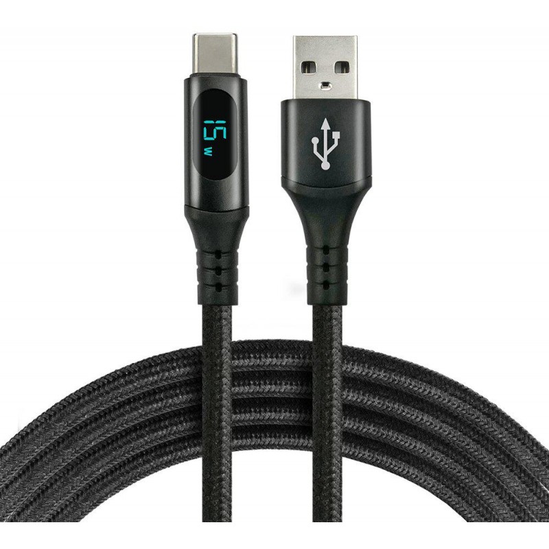 KABEL USB-A / USB-C LCD everActive CBB-2CBL 200cm 3A