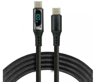 KABEL USB-C / USB-C LCD everActive CBB-2PD5L 200cm 20V 5A 100W