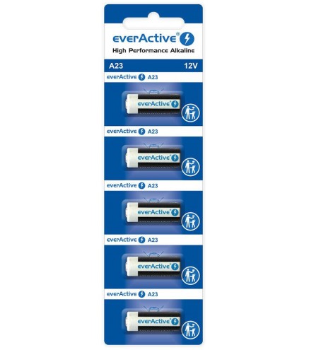Bateria 23A / A23 / LRV08 everActive 12V (blister 5 szt.)