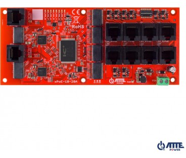 SWITCH 10-PORTOWY POE ATTE xPoE-10-20A-OF