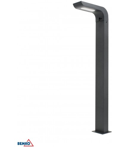 HYBRYDOWY SŁUPEK OGRODOWY LED BEMKO SOLVEO 7W 600LM 3000K/4000K/6500K 80CM IP65 DARK GREY CZ.PIR