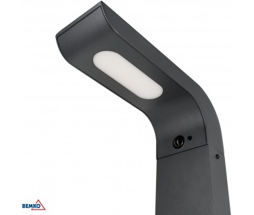 HYBRYDOWY SŁUPEK OGRODOWY LED BEMKO SOLVEO 7W 600LM 3000K/4000K/6500K 80CM IP65 DARK GREY CZ.PIR