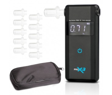 ALKOMAT AlcoFind PRO-X-3 + ustniki , 12mc kalibracji