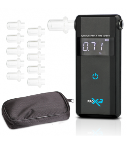 ALKOMAT AlcoFind PRO-X-3 + ustniki , 12mc kalibracji
