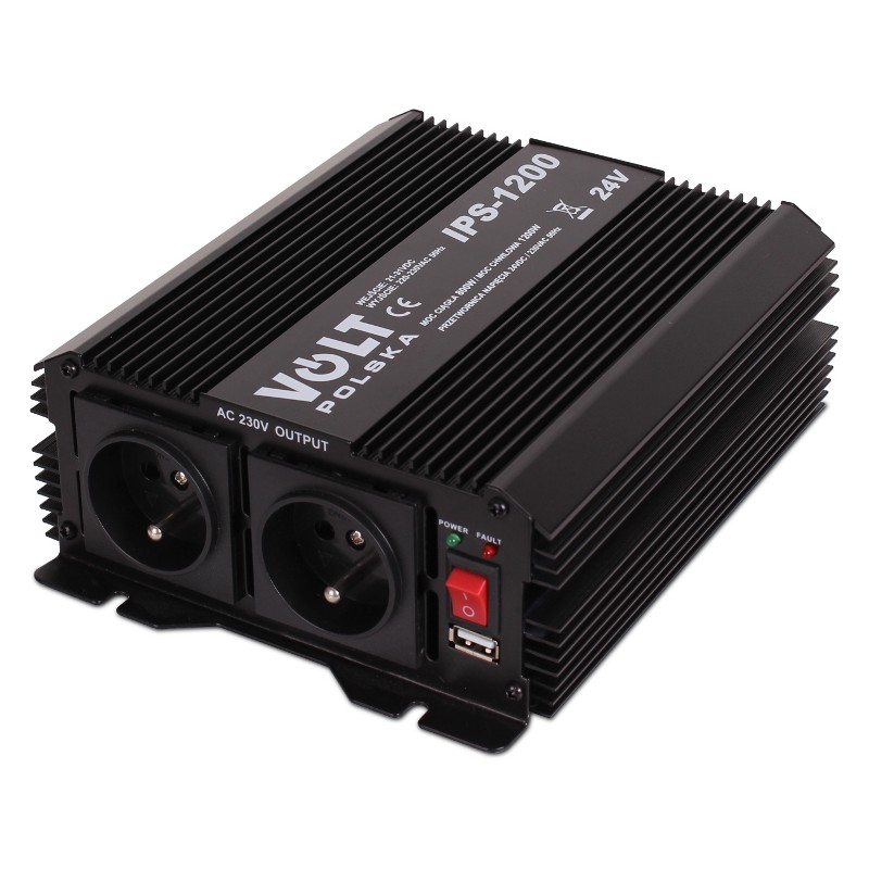 PRZETWORNICA VOLT POLSKA IPS-1200 24V 230V 800/1200W