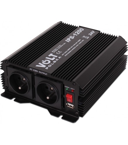 PRZETWORNICA VOLT POLSKA IPS-1200 24V 230V 800/1200W
