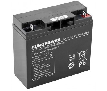 Akumulator AGM EUROPOWER serii EP 12V 17Ah (Żywotność 6-9 lat)