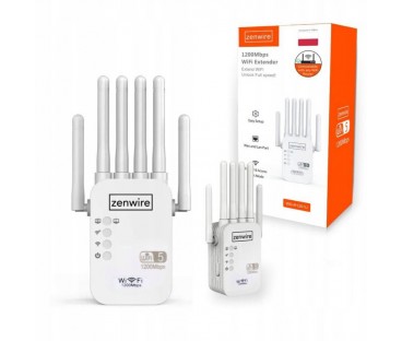 Wzmacniacz Sygnału Repeater WiFi 5 Zewnętrzny Repeater Access Point Zenwire WD-R1201U 1200 Mb/s