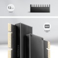 Adapter Axagon PCEM2-XS PCIe x16, M.2 NVMe, chłodnica