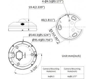 Kamera IP HIKVISION DS-2CD63C5G1-IVS(1.29mm)(O-STD)