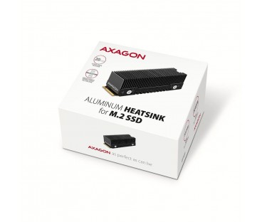 Radiator do dysków Axagon CLR-M2XT aluminiowy pasywny M.2 SSD