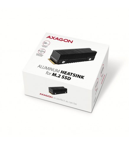 Radiator do dysków Axagon CLR-M2XT aluminiowy pasywny M.2 SSD