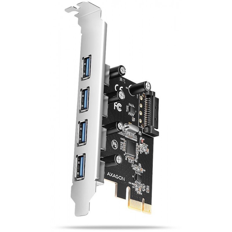 Kontroler Axagon PCEU-430RS PCIe 4x port USB 3.2 GEN 1 15-pin SATA