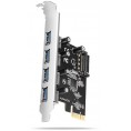 Kontroler Axagon PCEU-430RS PCIe 4x port USB 3.2 GEN 1 15-pin SATA