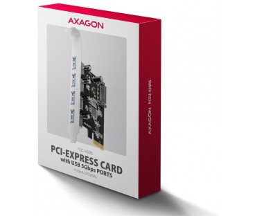 Kontroler Axagon PCEU-430RS PCIe 4x port USB 3.2 GEN 1 15-pin SATA