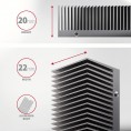 Radiator do dysków Axagon CLR-M2XT aluminiowy pasywny M.2 SSD