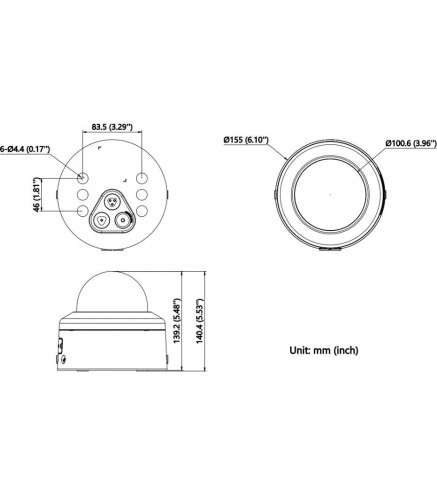 Kamera IP Hikvision DS-2CD2766G3-IPTRZSY(2.8-12mm)BLACK