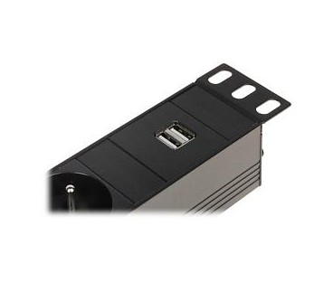 Listwa zasilająca 6 gniazd Schuko PD-6/R-USB