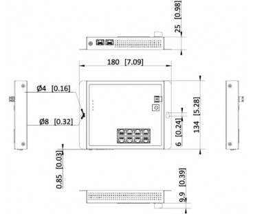 Switch Hikvision DS-3T1510P-SI-FLT(O-STD)/No Power unit