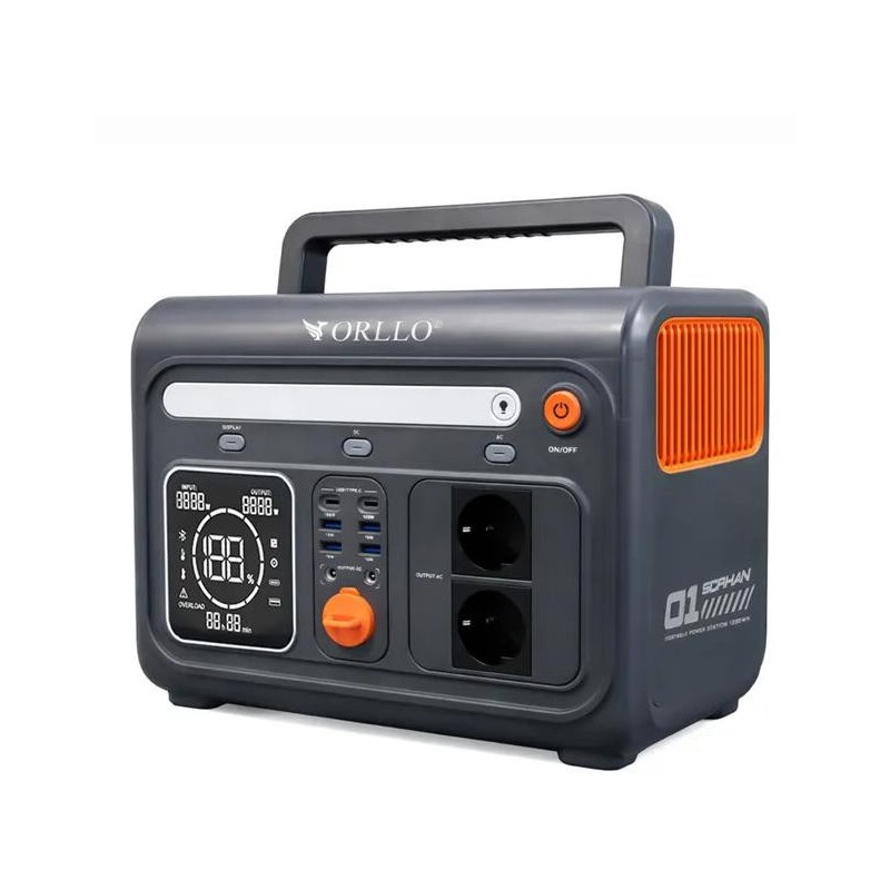 Przenośna stacja zasilania Orllo1200W/1500W Magazyn Energii LIFEPO4 EVE