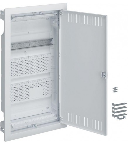 Rozdzielnica HAGER multimedialna podtynkowa 3-rzędowa, 2x płyta, szyna TH VOLTA VU36NWB