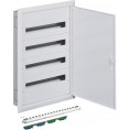 Rozdzielnica podtynkowa z zaciskami PE/N 4R/96M (4x24) I kl. IP40 Hager FW424FT