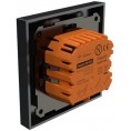 Termostat Heatit WiFi6 Black Matt Wi-Fi Thermostat 3600W 16A
