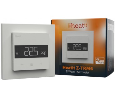 Termostat Heatit Z-TRM6 White RAL 9003 Z-Wave Thermostat 3600W 16A 868,4 Mhz