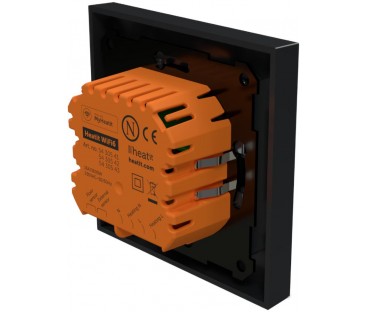 Termostat Heatit WiFi6 Black Matt Wi-Fi Thermostat 3600W 16A