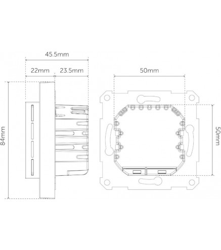 Termostat Heatit Z-TRM6 White RAL 9003 Z-Wave Thermostat 3600W 16A 868,4 Mhz