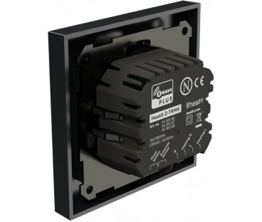 Termostat Heatit Z-TRM6 Black Matt Z-Wave Thermostat 3600W 16A 868,4 Mhz