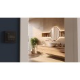 Termostat Heatit WiFi6 Black Matt Wi-Fi Thermostat 3600W 16A