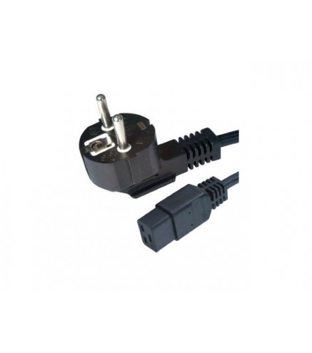 KABEL ZASILAJĄCY (SERWEROWY) CEE 7/7 IEC 320 C19 16A 1.8M WTYCZKA KĄTOWA VDE Lanberg