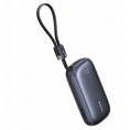 Powerbank Baseus EnerFill FC21 20000 mAh 22,5 W USB-A USB-C czarny z odłączanym kablem Lightning