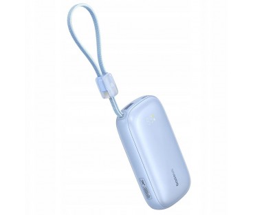 Powerbank Baseus EnerFill FC21 20000 mAh 22,5 W USB-A USB-C niebieski z odłączanym kablem Lightning