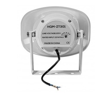 GŁOŚNIK TUBOWY HQM-ZT301 30W 100V BIAŁY