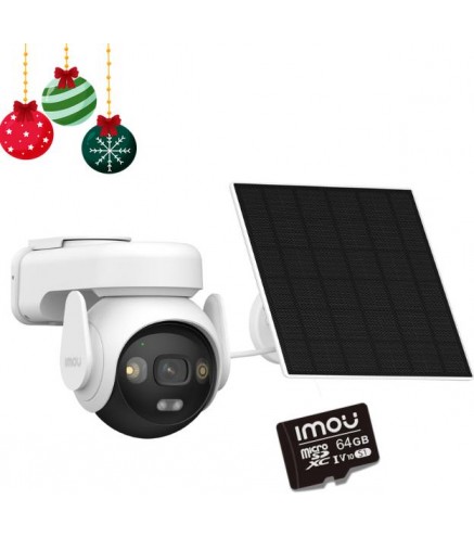 Kamera IP Imou AOV PT KIT 2.4GHz Wi-Fi i 4G 5MPx z panelem solarnym z kartą pamięci 64GB
