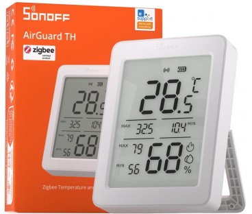 Czujnik Temperatury i Wilgotności ZigBee LCD Sonoff AirGuard TH SNZB-02DR2