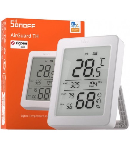 Czujnik Temperatury i Wilgotności ZigBee LCD Sonoff AirGuard TH SNZB-02DR2