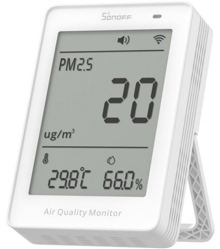 Miernik jakości powietrza WiFi LCD Sonoff AirGuard PM2.5 SAWF-07P