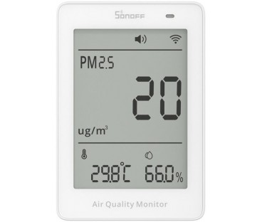 Miernik jakości powietrza WiFi LCD Sonoff AirGuard PM2.5 SAWF-07P