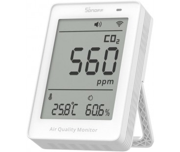 Miernik jakości powietrza WiFi LCD Sonoff AirGuard CO2 SAWF-08P