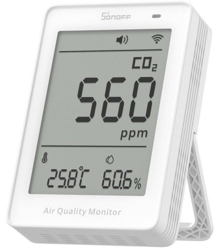 Miernik jakości powietrza WiFi LCD Sonoff AirGuard CO2 SAWF-08P