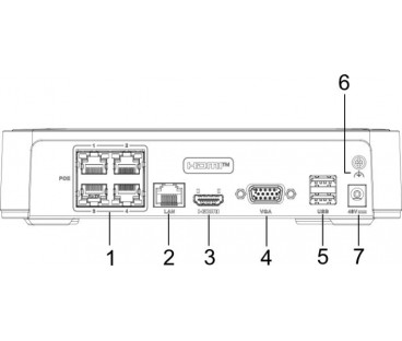 Rejestrator IP Hilook NVR-104H-D/4P(D) 4-kanałowy 5MP PoE